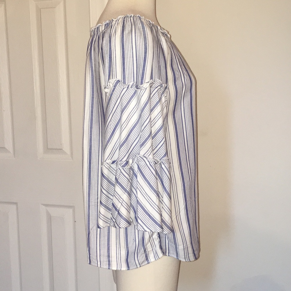 NWT Anthropologie DREW Seaside Off-Shoulder Top - Picture 2 of 5